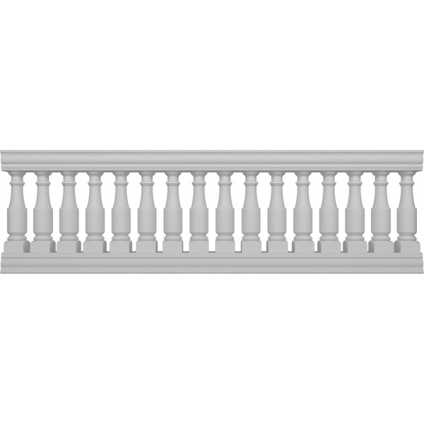 Ekena Millwork Fiberthane Hamilton Balustrade Railing Kit Style L (6 7/8" On-Center Spacing to Pass 4" Sphere Code) BALK35X108HML - main